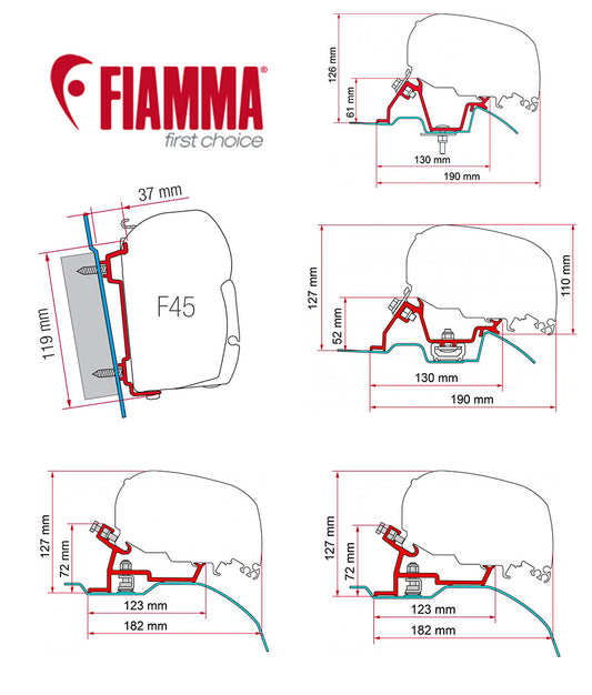 Fiamma Awning Adapters