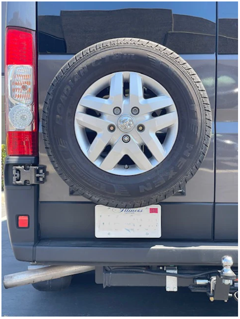 Promaster Van Spare Tire Mount Left Hand Door – Blue Ridge Adventure ...